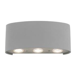 LED-wandlamp Carlo II aluminiumkleurig - Aantal lichtbronnen: 6