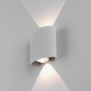 LED-Wandleuchte Carlo II Aluminium - Flammenanzahl: 2