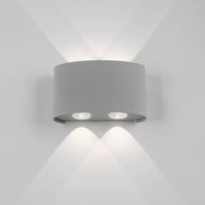 LED-wandlamp Carlo II aluminiumkleurig - Aantal lichtbronnen: 4