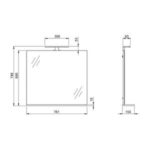 Salle de bain Pescara V (4 éléments) Verre - Graphite