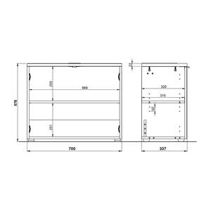 Salle de bain Pescara V (4 éléments) Verre - Graphite