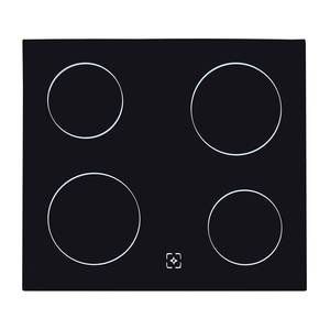 Keukenblok Andrias II Inclusief elektrische apparaten - Zwart - Breedte: 240 cm - Kookplaten