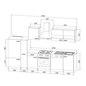 Küchenzeile Andrias IV Inklusive Elektrogeräte