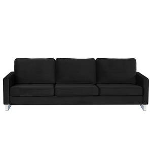 3-Sitzer Sofa Radon Samt Ravi: Schwarz