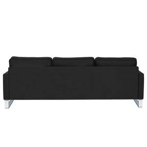 3-Sitzer Sofa Radon Samt Ravi: Schwarz