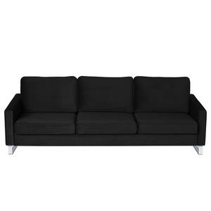 3-Sitzer Sofa Radon Samt Ravi: Schwarz