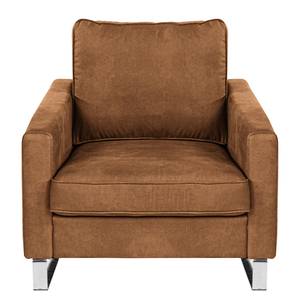 Fauteuil Radon fluweel - Microvezel Bice: Nougat