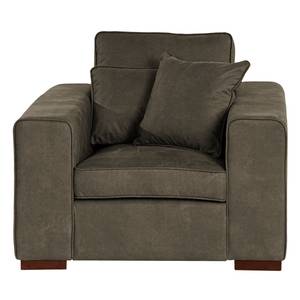 Fauteuil Randan Tissu - Microfibre Bice: Marron foncé