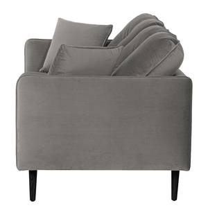 Sofa Pigna (3-Sitzer) Webstoff - Samt Ravi: Taupe