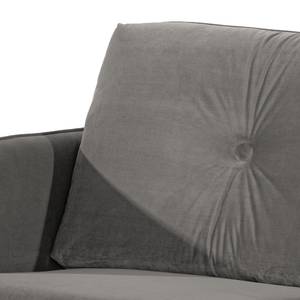 Sofa Pigna (3-Sitzer) Webstoff - Samt Ravi: Taupe