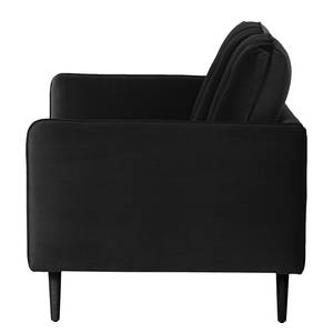 Sofa Pigna (2,5-Sitzer) Webstoff - Samt Ravi: Schwarz