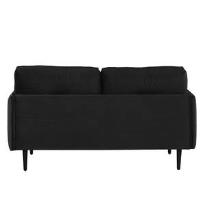 Sofa Pigna (2,5-Sitzer) Webstoff - Samt Ravi: Schwarz