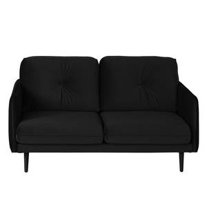 Sofa Pigna (2,5-Sitzer) Webstoff - Samt Ravi: Schwarz