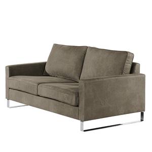 Canapé Radon I (2-places) Microfibre Bice: Marron foncé