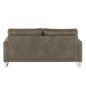 Canapé Radon I (2-places) Microfibre Bice: Marron foncé