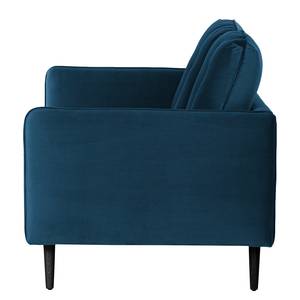 Sofa Pigna (2,5-Sitzer) Webstoff - Samt Ravi: Marineblau