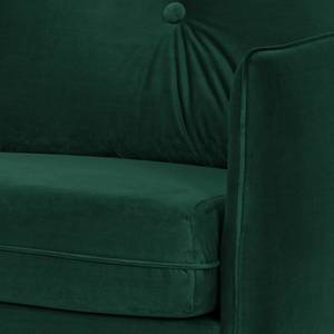 Fauteuil Pigna I Geweven stof - Velours Ravi: Antiek groen