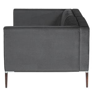 Sofa Luparo I (2,5-Sitzer) Webstoff - Samt Onoli: Anthrazit