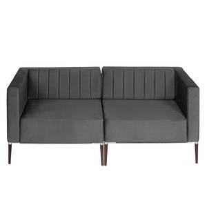 Sofa Luparo I (2,5-Sitzer) Webstoff - Samt Onoli: Anthrazit