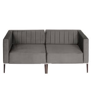 Sofa Luparo I (2,5-Sitzer) Webstoff - Samt Onoli: Rauchgrau