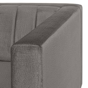 Sofa Luparo I (2,5-Sitzer) Webstoff - Samt Onoli: Rauchgrau