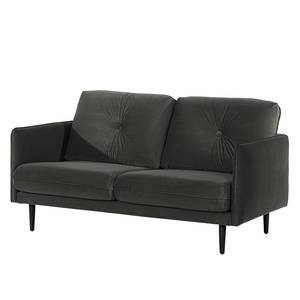 Sofa Pigna (2,5-Sitzer) Webstoff - Samt Ravi: Anthrazit