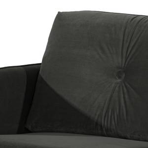 Sofa Pigna (2,5-Sitzer) Webstoff - Samt Ravi: Anthrazit