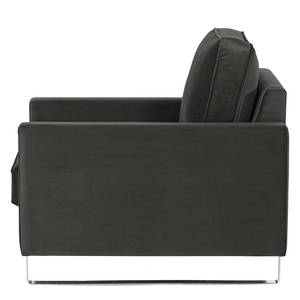 Fauteuil Radon Velours Ravi: Anthracite