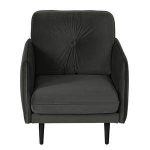 Fauteuil Pigna I Velours Ravi: Anthracite