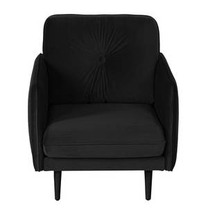 Fauteuil Pigna I Velours Ravi: Noir