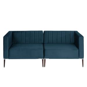 Sofa Luparo I (2,5-Sitzer) Webstoff - Samt Onoli: Marineblau