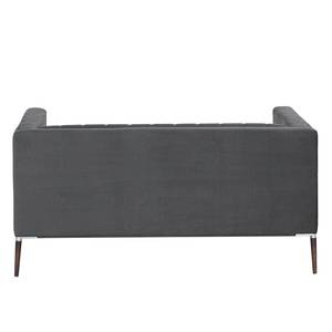 Sofa Luparo I (2-Sitzer) Webstoff - Samt Onoli: Anthrazit