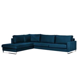 Ecksofa Radon I Samt Ravi: Marineblau