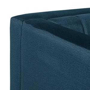 Canapé d’angle Luparo I Bleu foncé - Méridienne courte à gauche (vue de face)