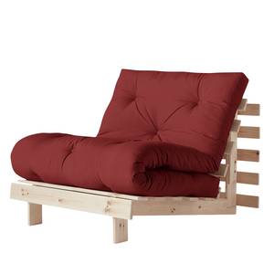 Slaapfauteuil Roots 90 I katoen - Bordeauxrood - Beige