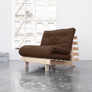 Slaapfauteuil Roots 90 I katoen - Espressokleurig - Beige