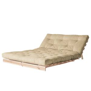 Schlafsofa  Roots 140 II Baumwolle / Leinen - Beige