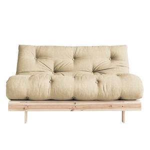 Schlafsofa  Roots 140 II Baumwolle / Leinen - Beige