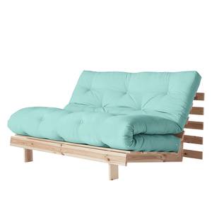 Canapé convertible Roots 140 I Coton - Vert menthe - Beige