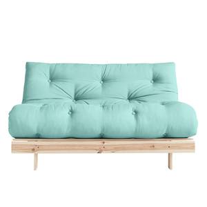 Schlafsofa Roots 140 I Baumwolle - Mintgrün - Beige