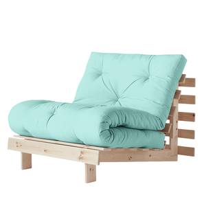 Fauteuil convertible Roots 90 I Coton - Vert menthe - Beige