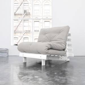 Fauteuil convertible Roots 90 I Coton - Gris clair - Blanc