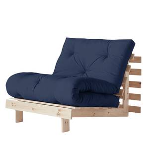 Slaapfauteuil Roots 90 I katoen - Marineblauw - Beige