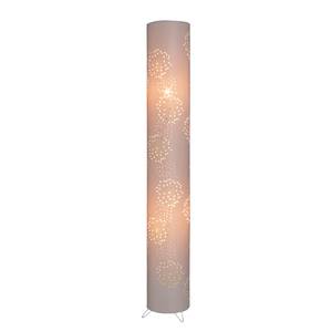 Lampadaire Aurona Microfibre / Métal - 2 ampoules - Blanc