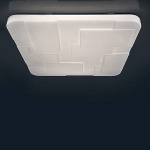 LED-plafondlamp Luxor plexiglas/aluminium - 1 lichtbron
