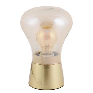 Lampe Kerry Verre transparent / Aluminium - 1 ampoule - Doré