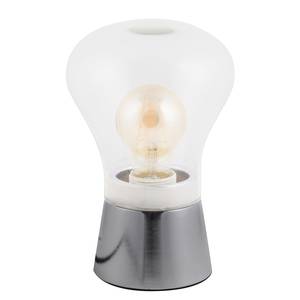 Lampe Kerry Verre transparent / Aluminium - 1 ampoule - Argenté