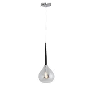 Hanglamp Vaso I transparant glas/aluminium - 1 lichtbron