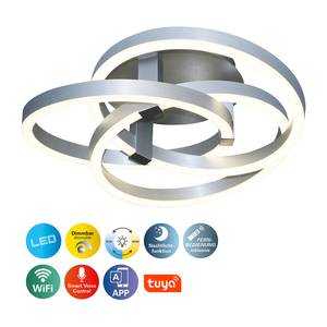 LED-plafondlamp Divora plexiglas/aluminium - 1 lichtbron