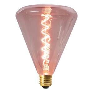 LED-lamp Dilly II transparant glas/aluminium - 1 lichtbron - Babyroze